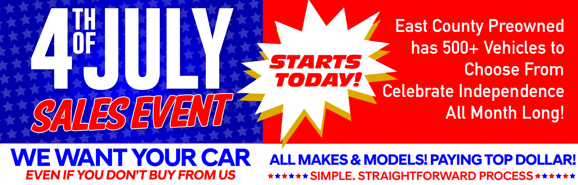 July 4th Sales Event